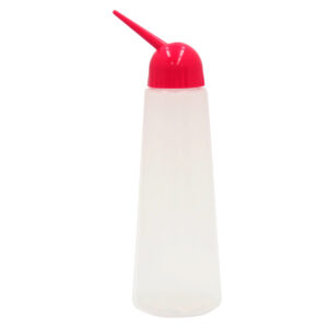 EVERMATE F-Type Applicator Bottle 260ml, Adjustable Nozzle, Red (エバーメイト F型スポイト)